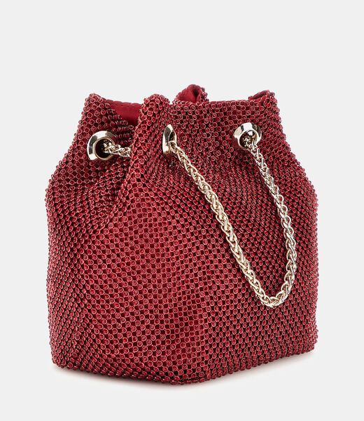 Zalina rhinestone mini bucket bag