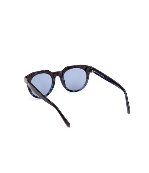 Round blue sunglasses
