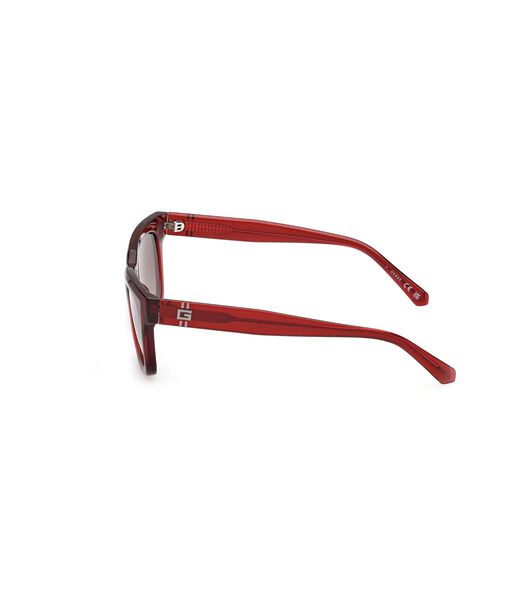 Square red gradient sunglasses