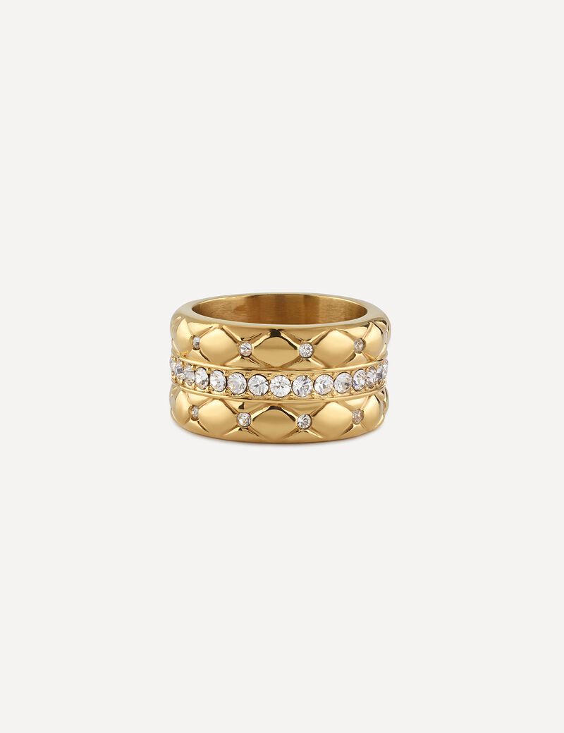 Matelasse Pave Band Ring