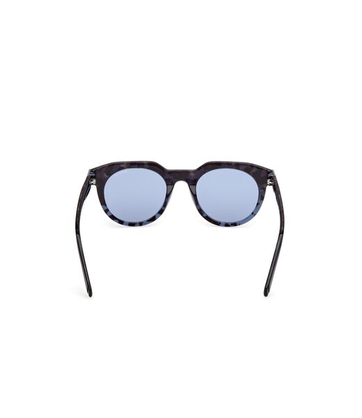 Round blue sunglasses