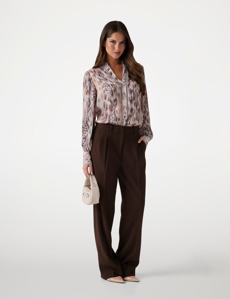 V neck chiffon shirt