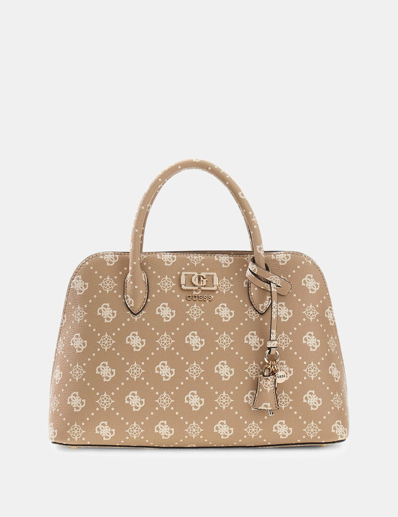 guess emelie logo satchel bag