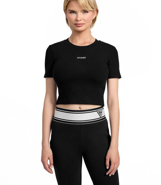 بلوزة قصيرة محبوكة