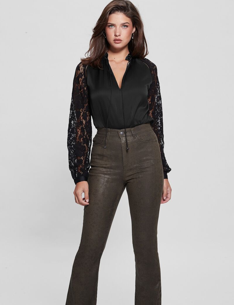 Lace Sleeves Blouse