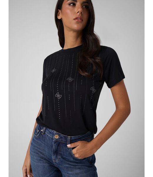 جيس rhinestones t shirt