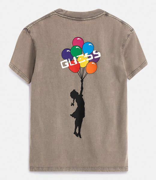 Back Graffiti Print T-Shirt