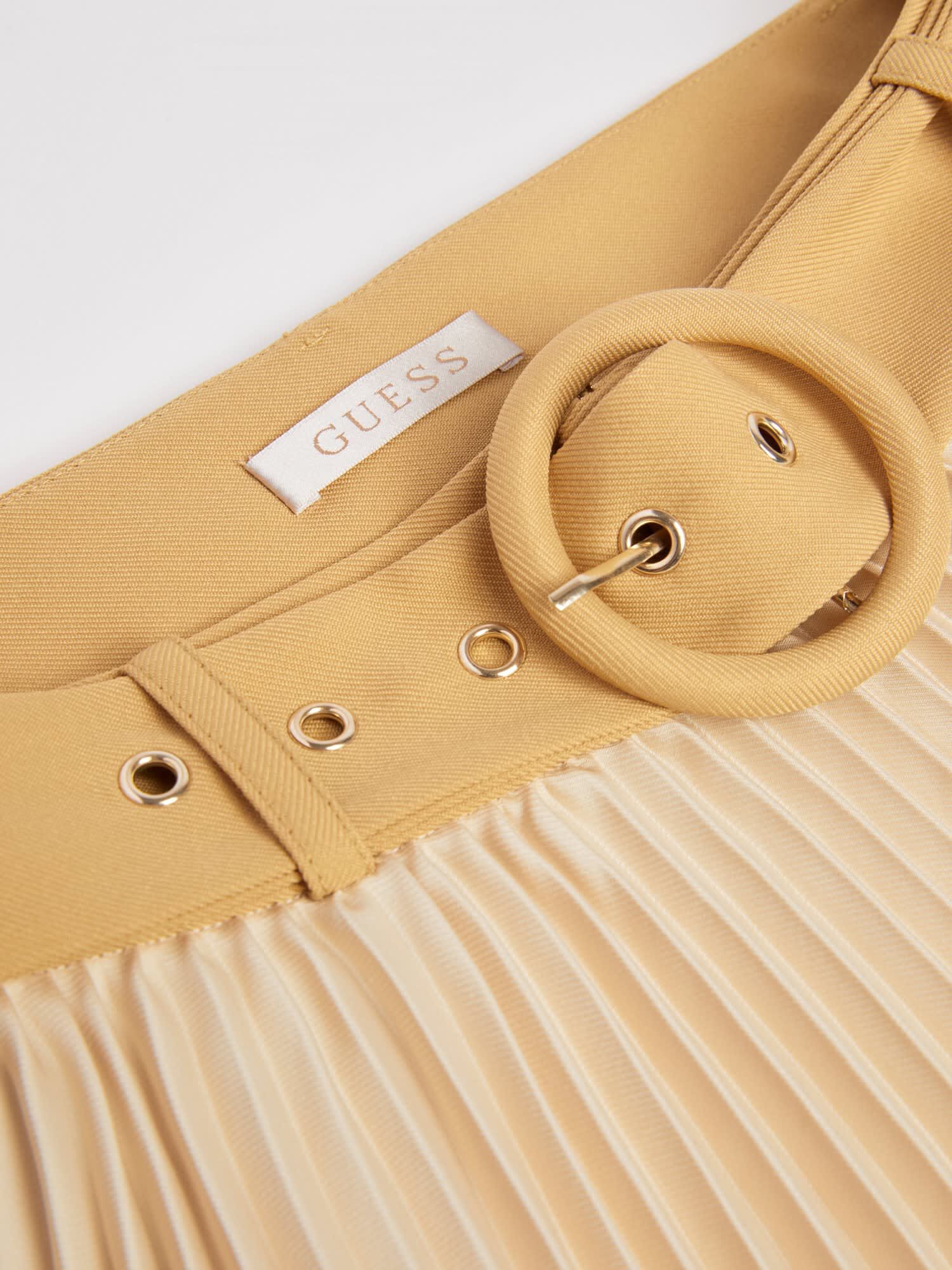 Shop GUESS Online Asymmetrical Pleated Skirt