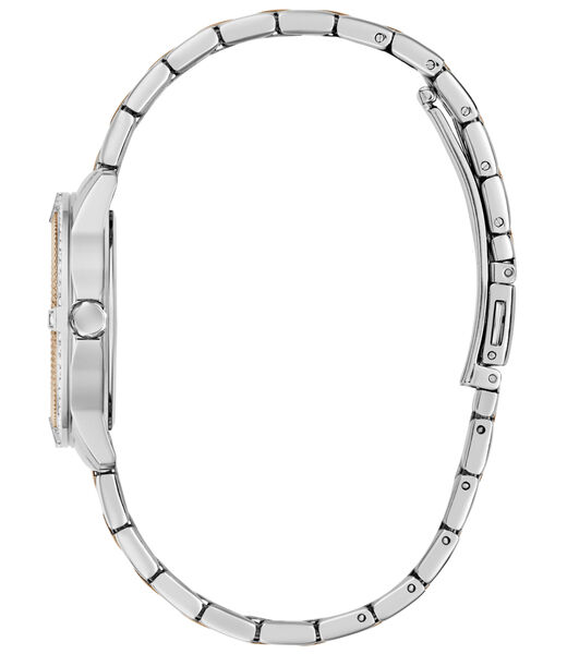 Ladies 2T Silver/Rose Gold Tone Round Analog Watch