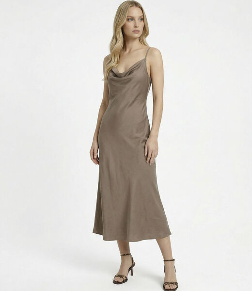 Satin midi dress