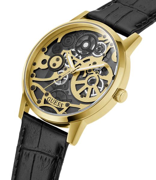 Black-Gold Analog Watch