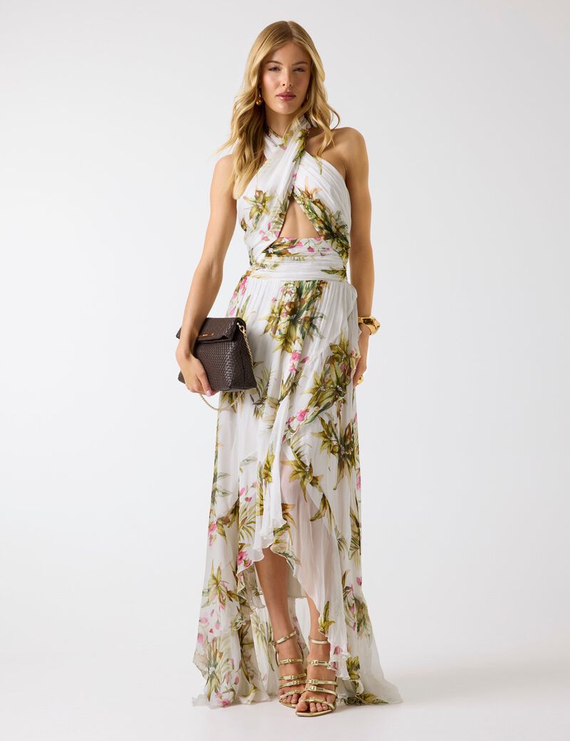 Marciano halter-neck maxi dress