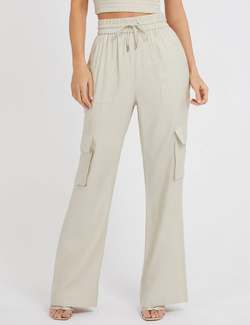 Satin Cargo Pant