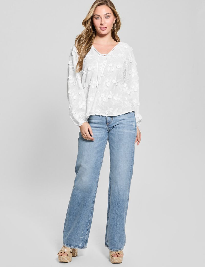 Flowing tunic blouse