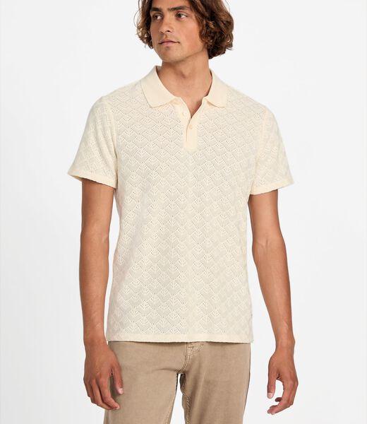 Knit polo shirt
