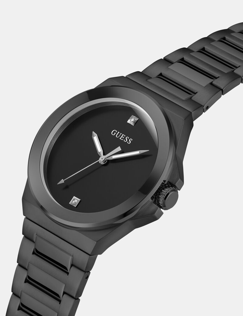 Mens Black Analog Watch