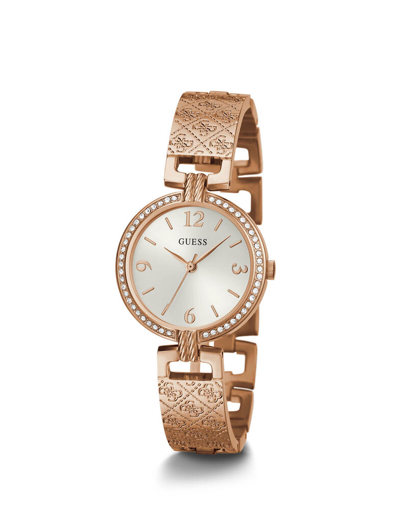 Rose Gold And Crystal Ladies Watch