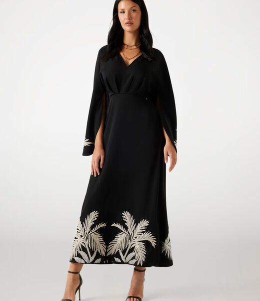 Embroidered maxi dress