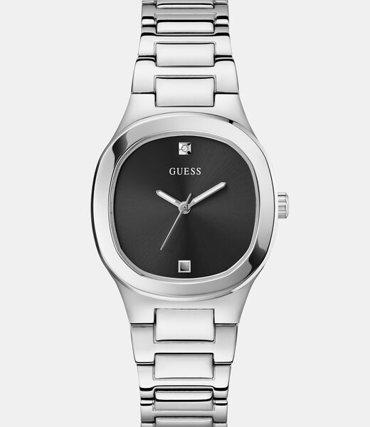 Stainless steel analogue watch