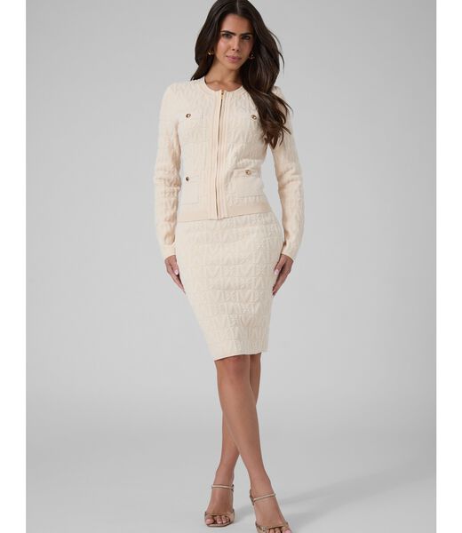 guess marciano zipped cardigan