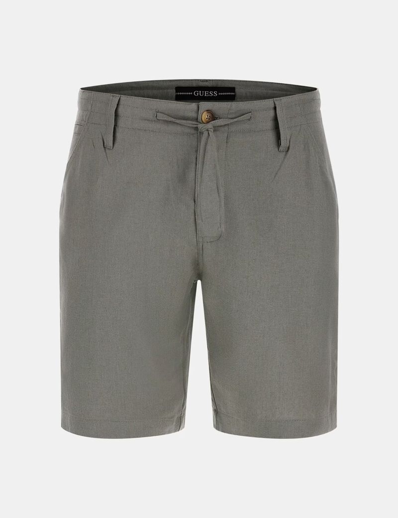 Linen-blend shorts