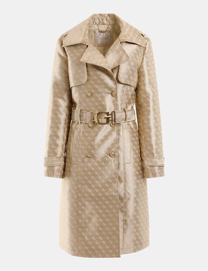 4G Logo Jacquard Trench Coat