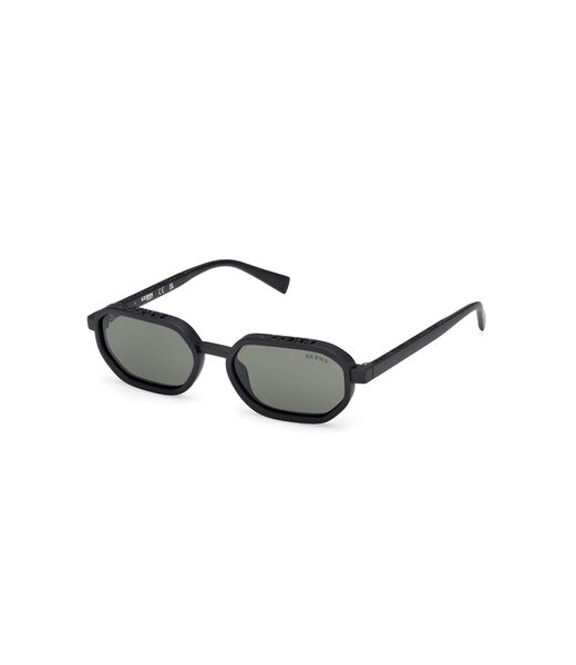 Geometric full rim sunglasses