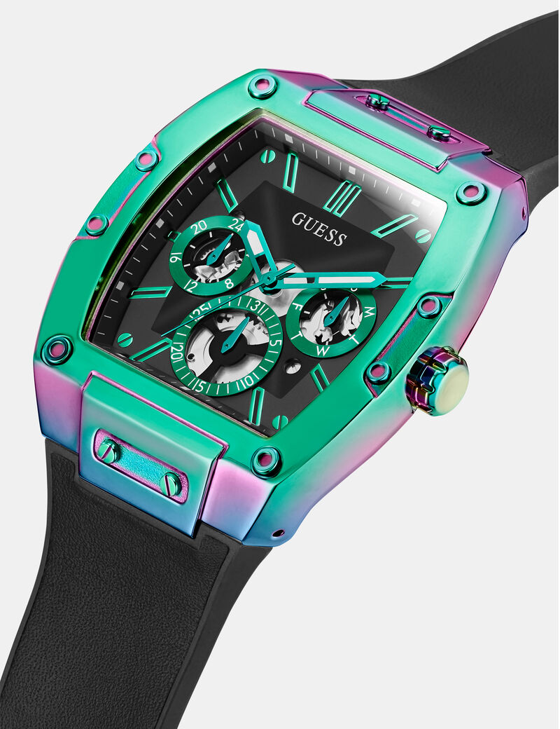 Multi-function genuine leather watch