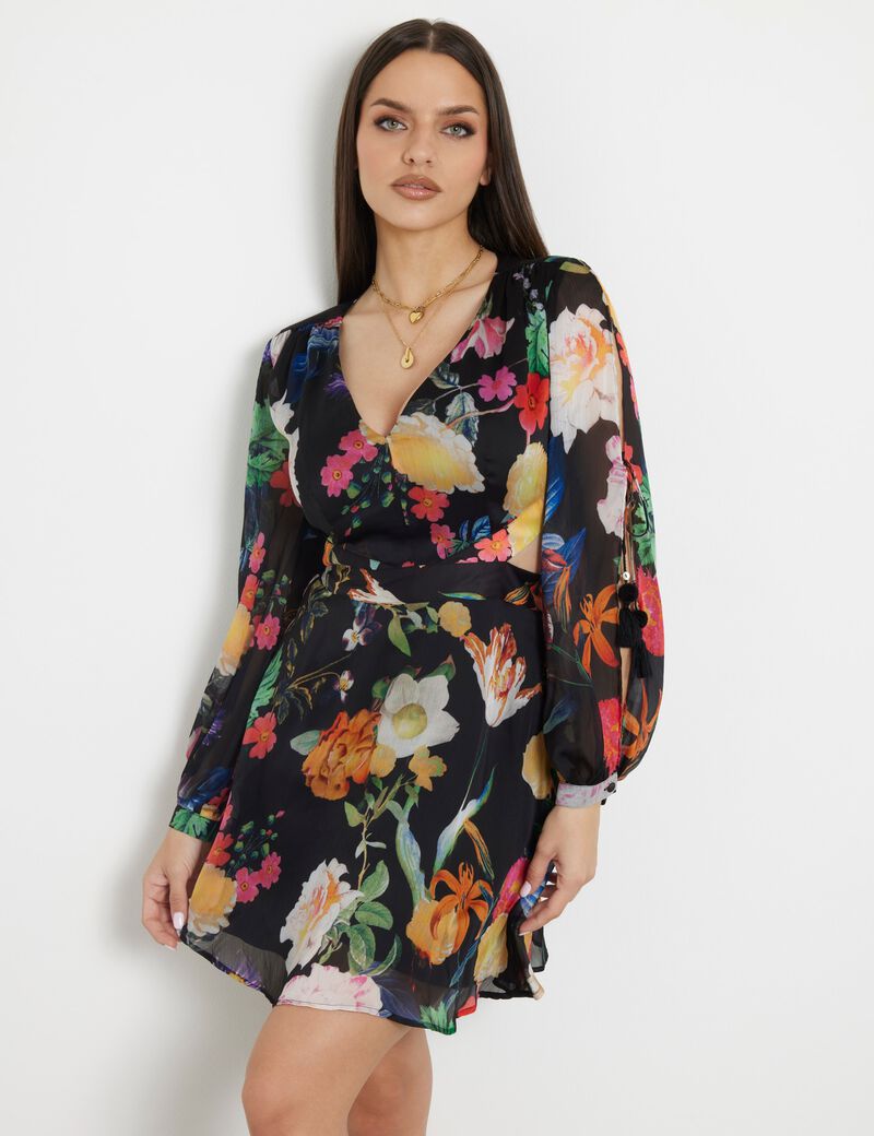 Dress with removable skirt