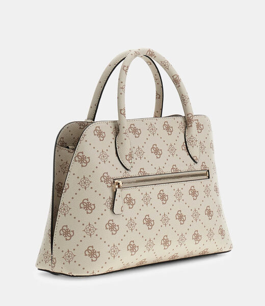 guess emelie logo satchel bag