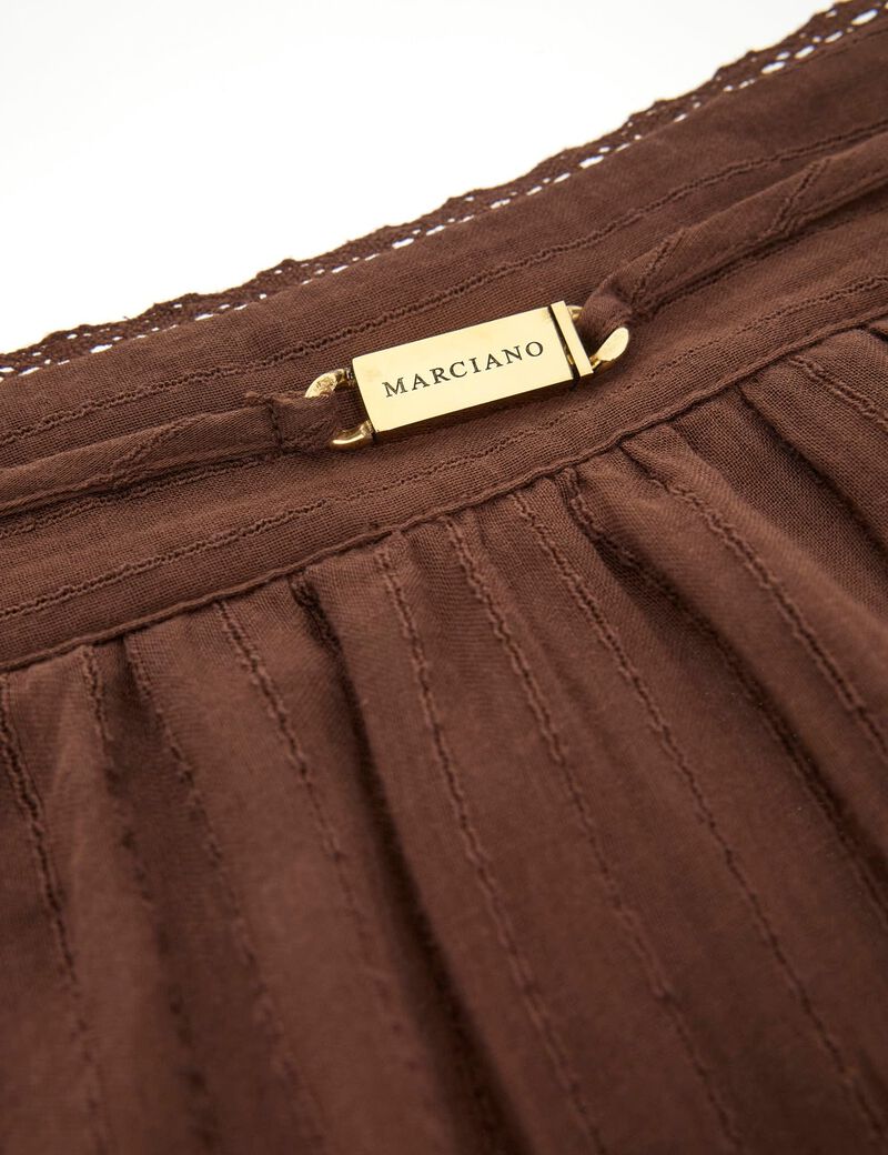 Marciano flounced long skirt