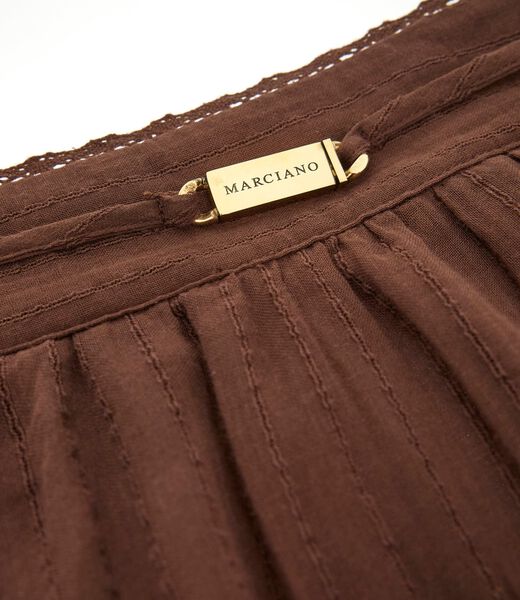Marciano flounced long skirt