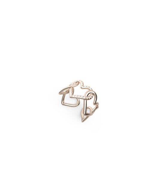 Gold Interlinked Heart Ring