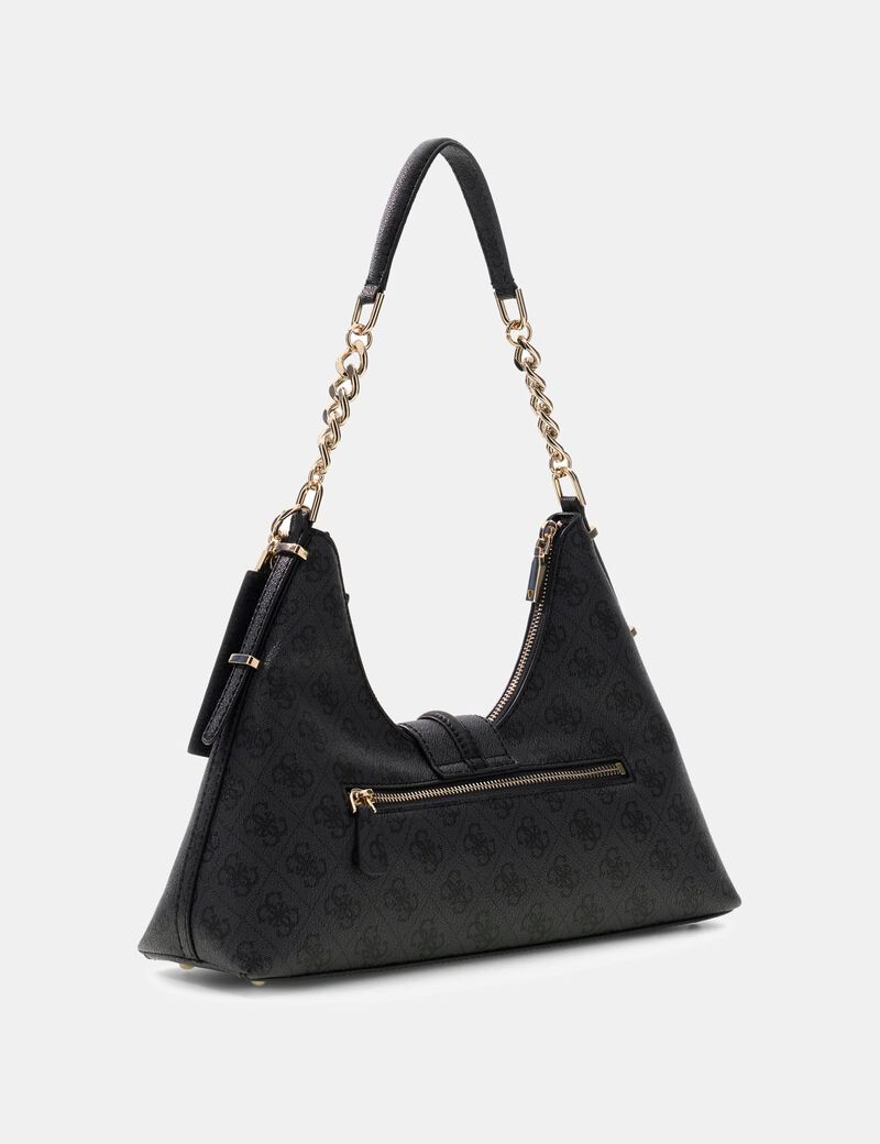 guess yvonne logo hobo bag