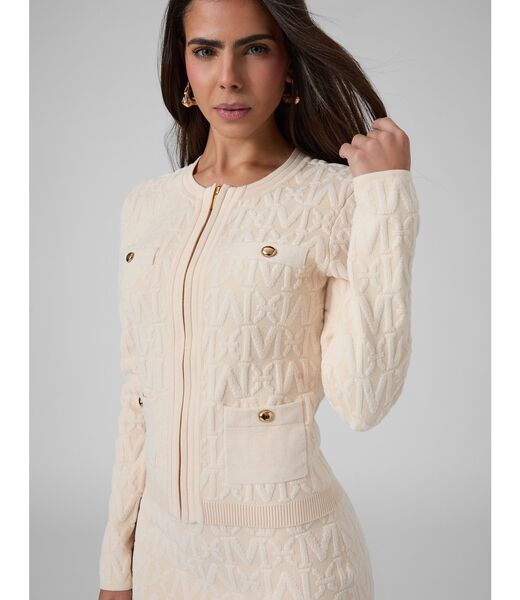 guess marciano zipped cardigan
