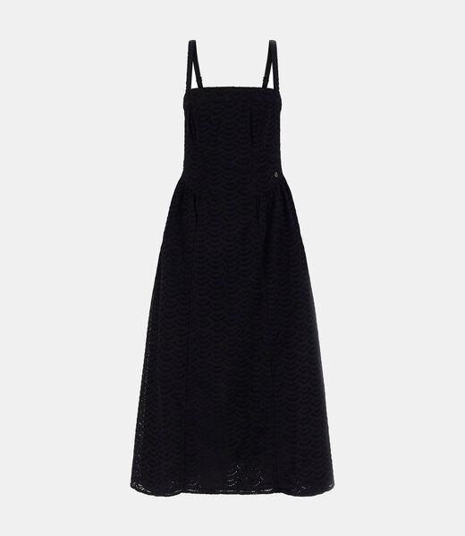 Eyelets midi dress