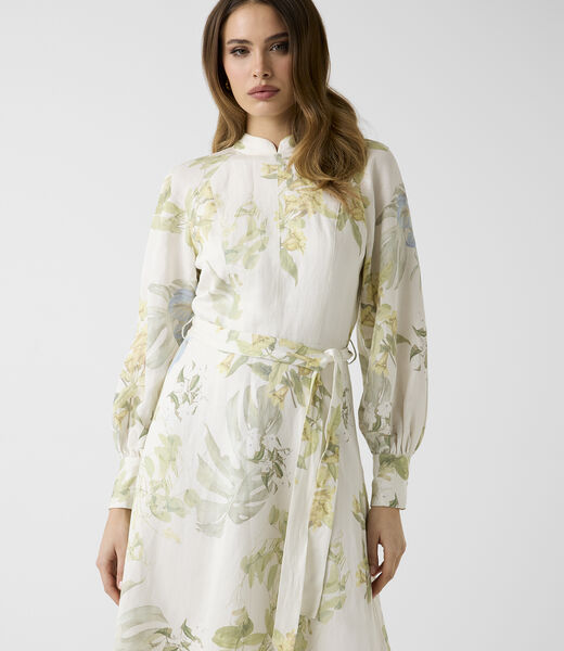 Miriam Belted Ls Maxi Dress