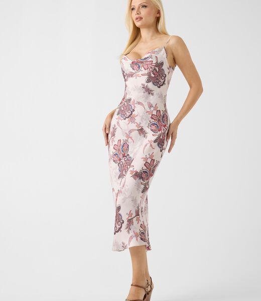 Satin midi dress