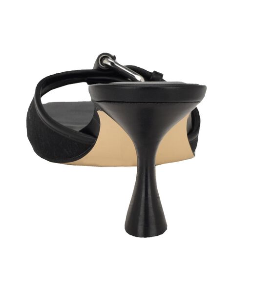 Dista Buckled Logo Kitten Heels
