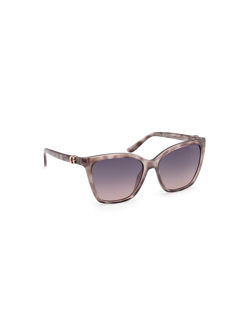 Square gradient grey smoke sunglasses