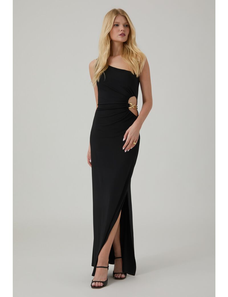 guess one shoulder jazlyn dress