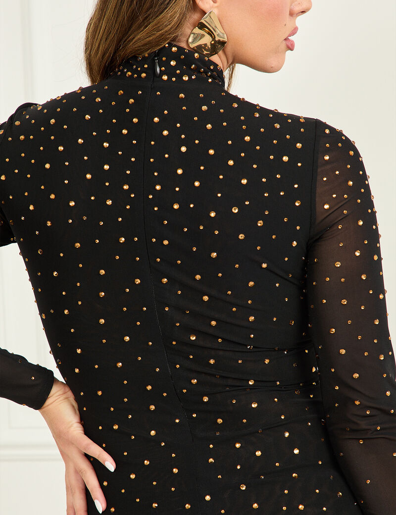 Marciano rhinestone long dress