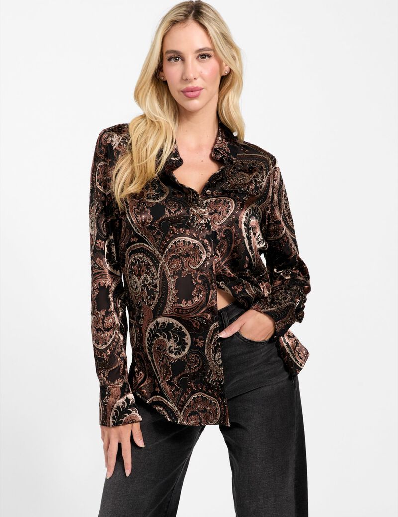 Oversized paisley shirt