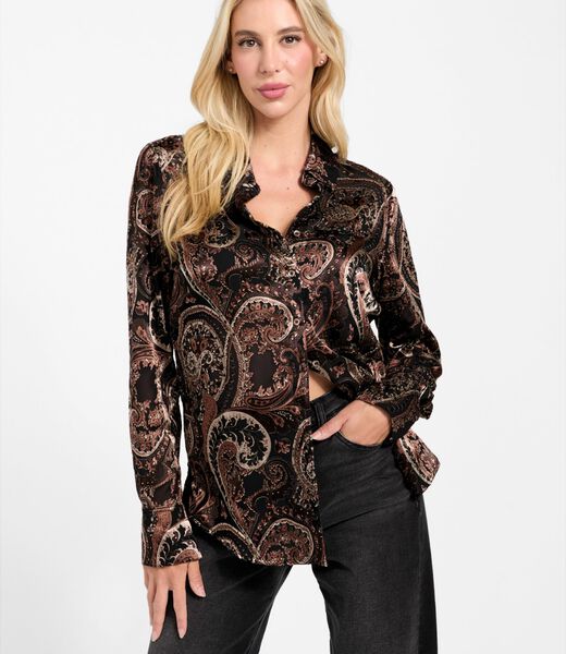 Oversized paisley shirt