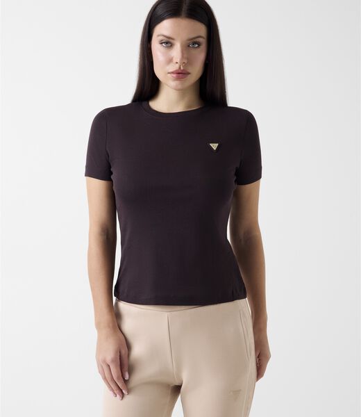 Triangle logo stretch t-shirt