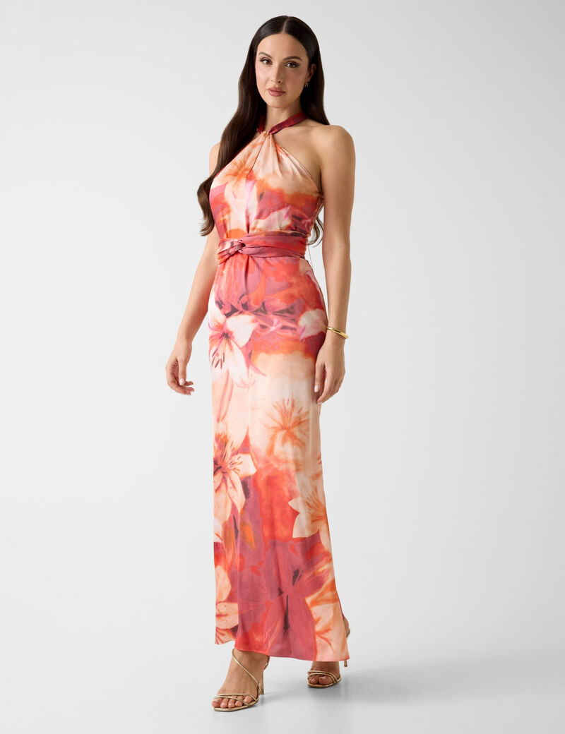 Marciano floral print long dress