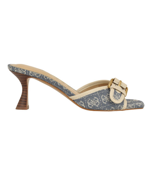 Dista Mid Heel Open Toe with Buckle Sandals 