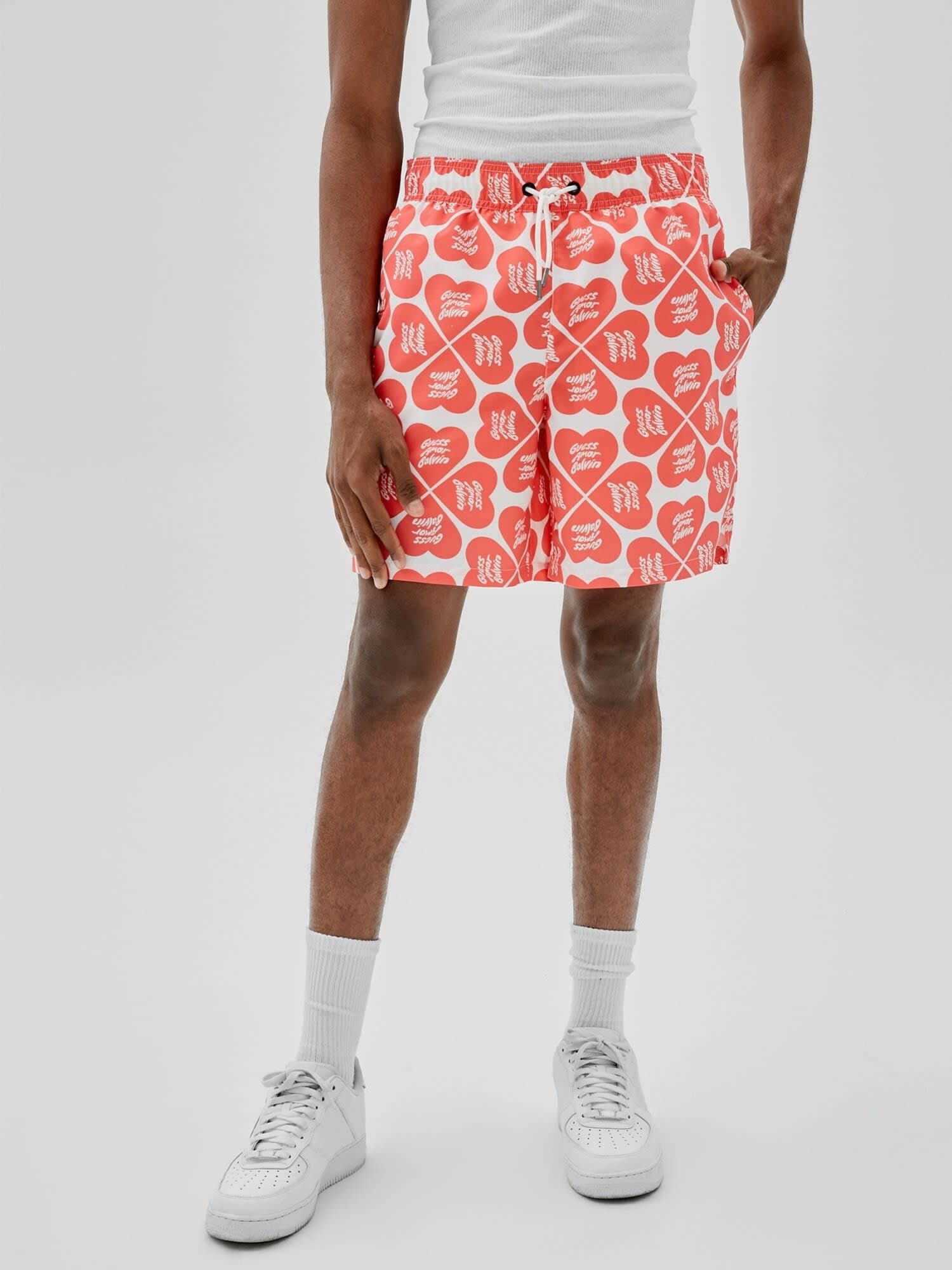 Shop GUESS Online J Balvin All Over Print Shorts