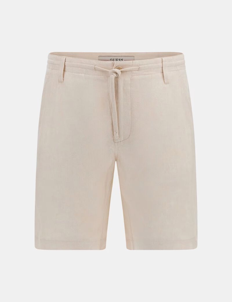 Linen-blend shorts