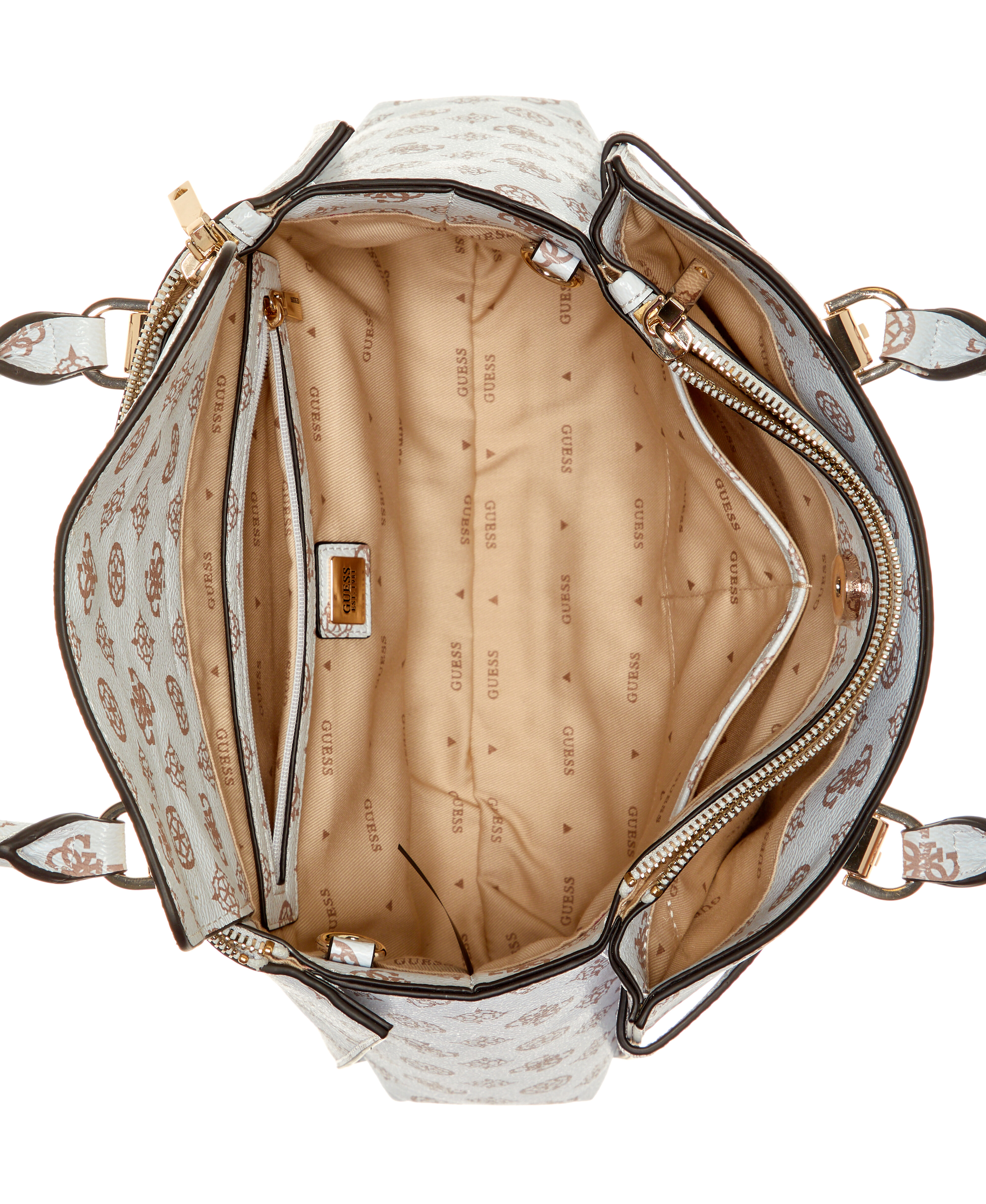 Guess eileen small status satchel best sale